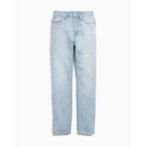 Women's Light Blue High-Rise Straight Jeans